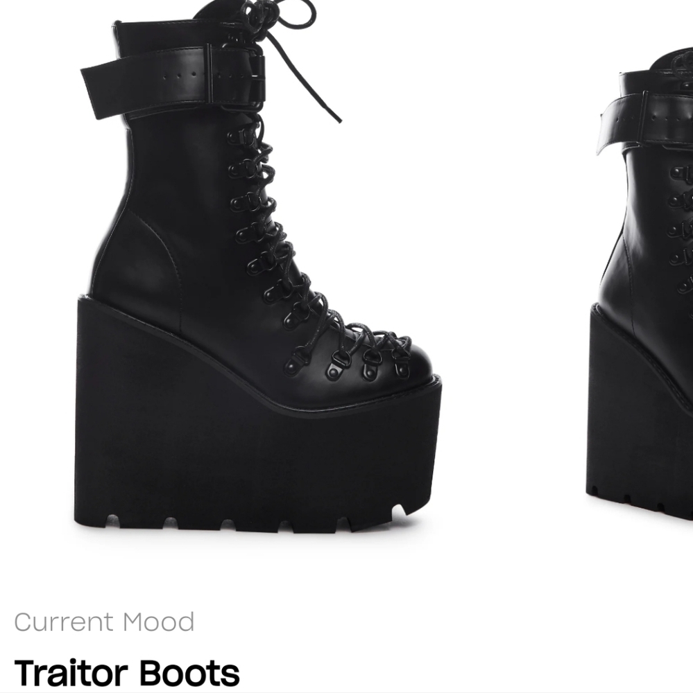 Traitor boots by Dolls Kill